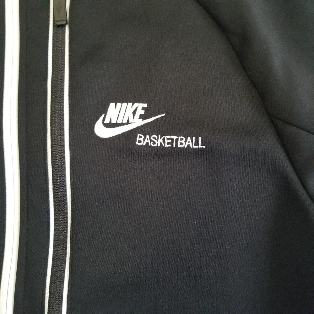 Nike Track Jacket Mens Medium Black EYBL Basketball 2021 Burn String Water Boil